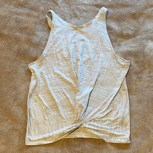 Athleta Light Gray Twist Tank Top